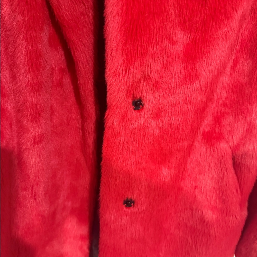 Red teddy jacket - Picture 3 of 6